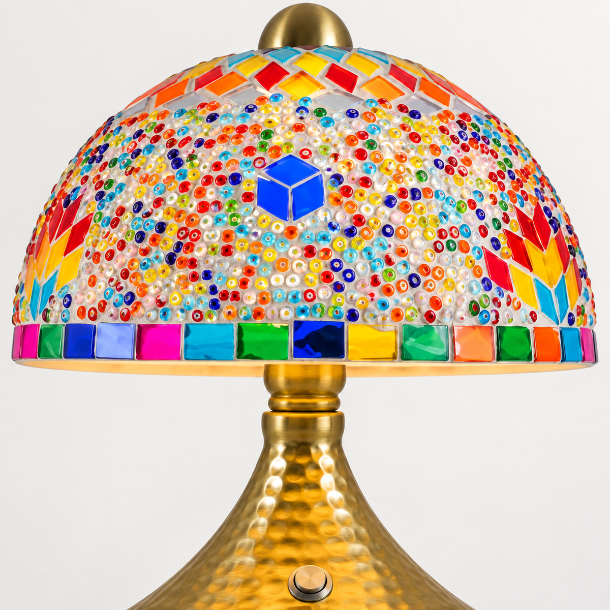 Mushroom Lamp Multicolor - Turkish Mosaic Lamp