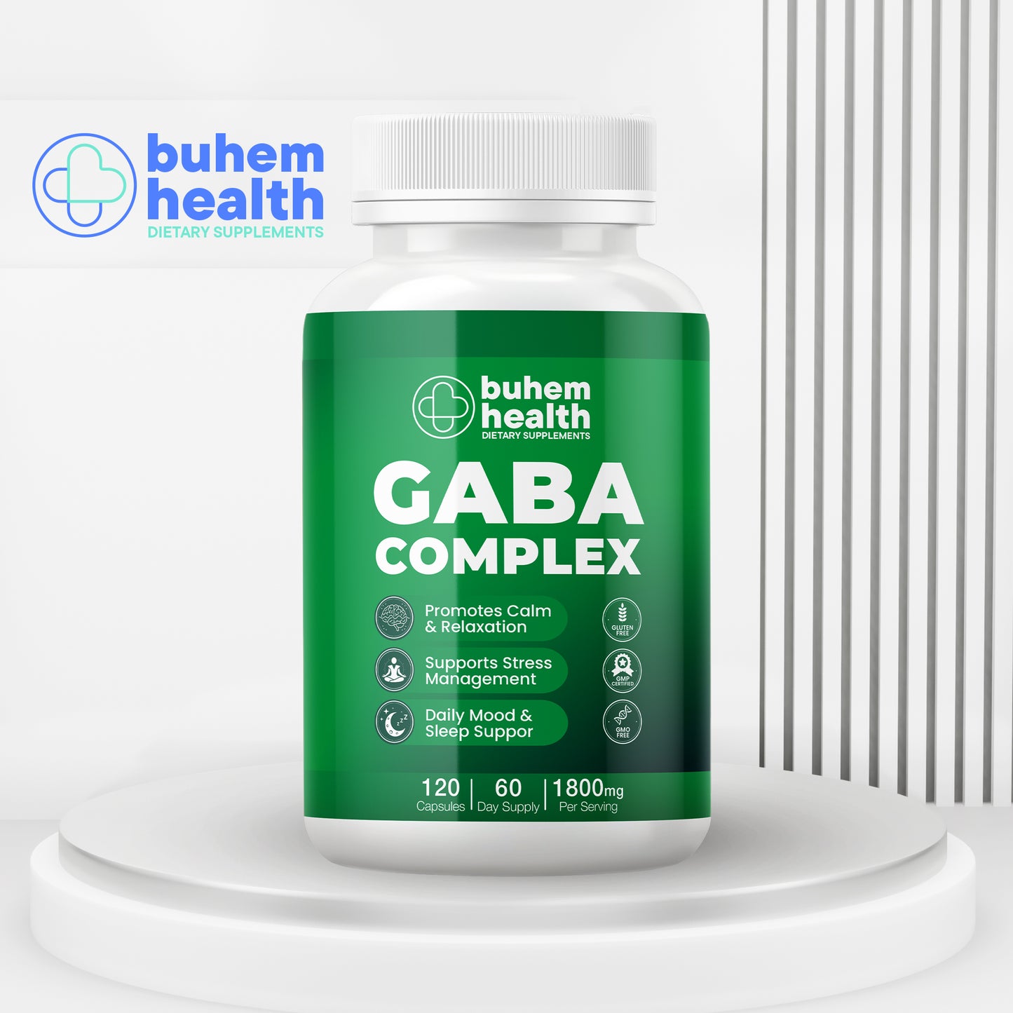 GABA Complex 1800mg - 120 Capsules