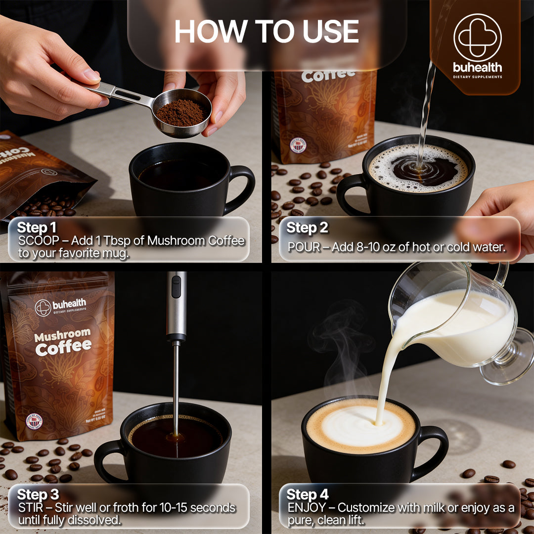 Buhem Health Mushroom Medium Roast Coffee