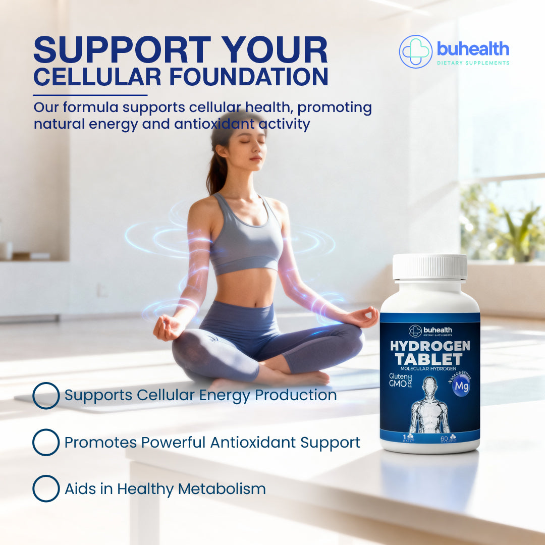 Hydrogen Tablets – Molecular Hydrogen + Magnesium – 60 Tablets – 80mg