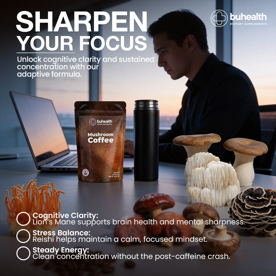 Buhem Health Mushroom Medium Roast Coffee