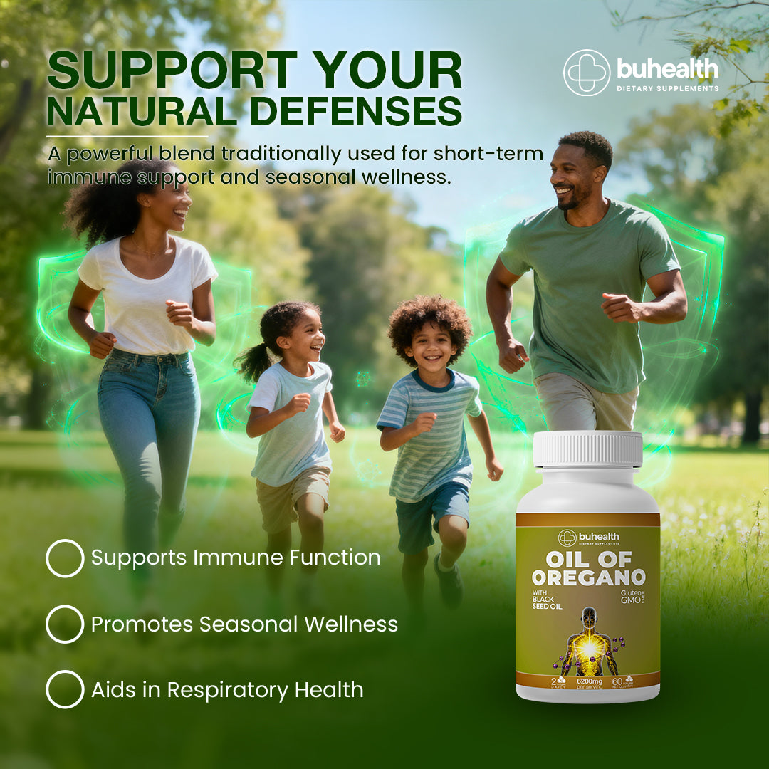Oregano Oil with Black Seed Oil Softgel 6200 mg