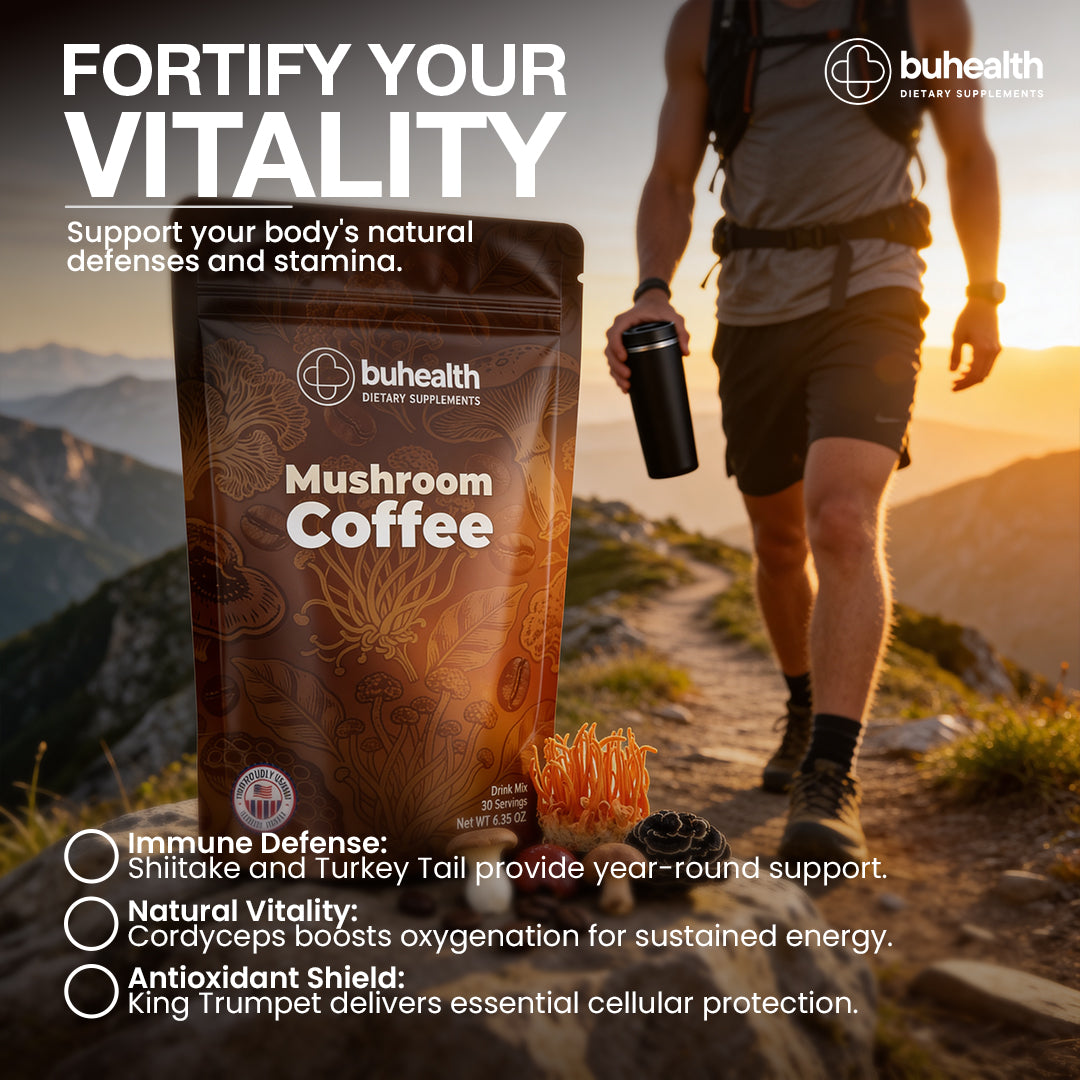 Buhem Health Mushroom Medium Roast Coffee