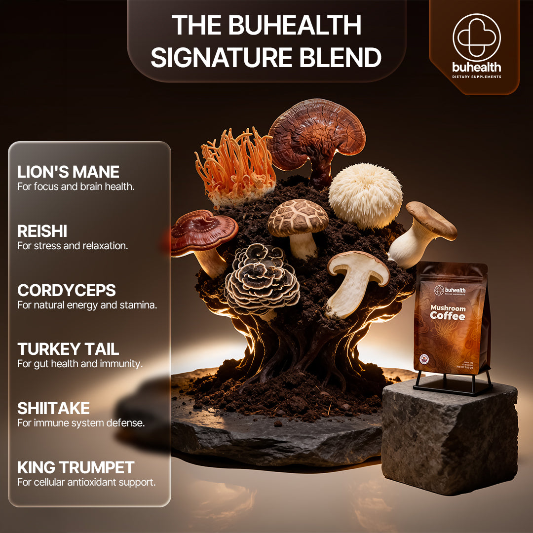 Buhem Health Mushroom Medium Roast Coffee