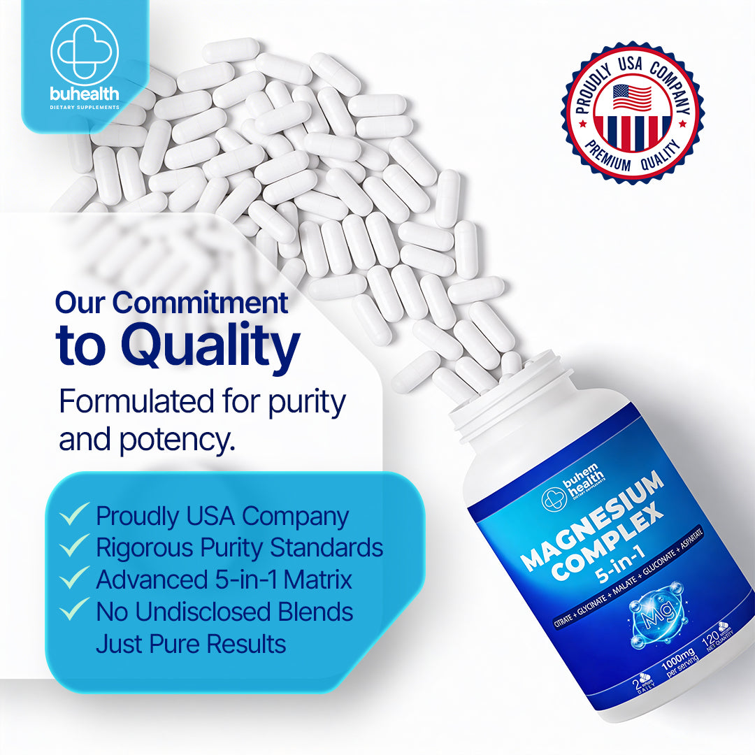 Magnesium Complex 5-in-1, 1000mg Serving, 120 Capsules