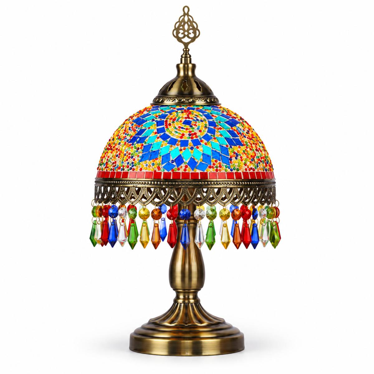 Fringe Lamp Multicolor - Turkish Mosaic Lamp