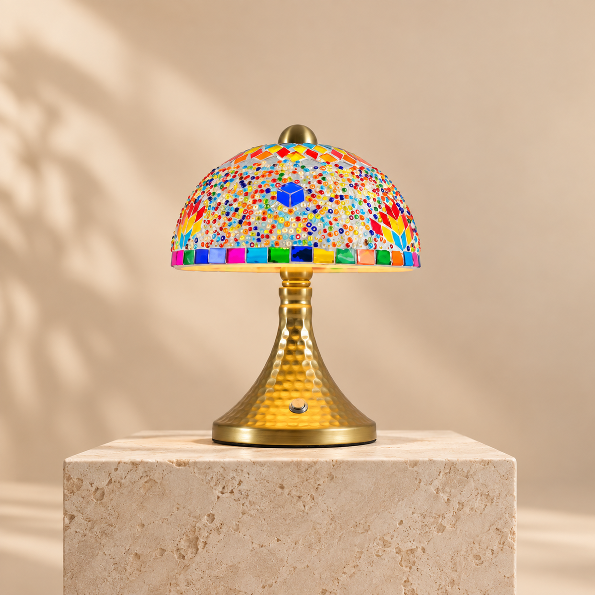 Mushroom Lamp Multicolor - Turkish Mosaic Lamp