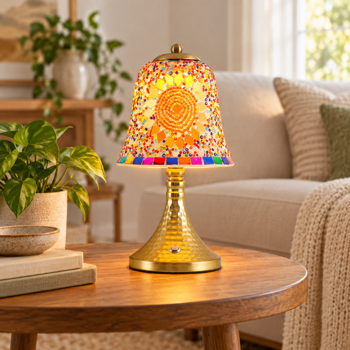 Bell Lamp Multicolor- Turkish Mosaic Lamp