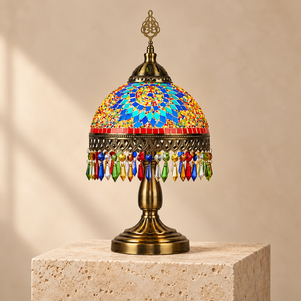 Fringe Lamp Multicolor - Turkish Mosaic Lamp