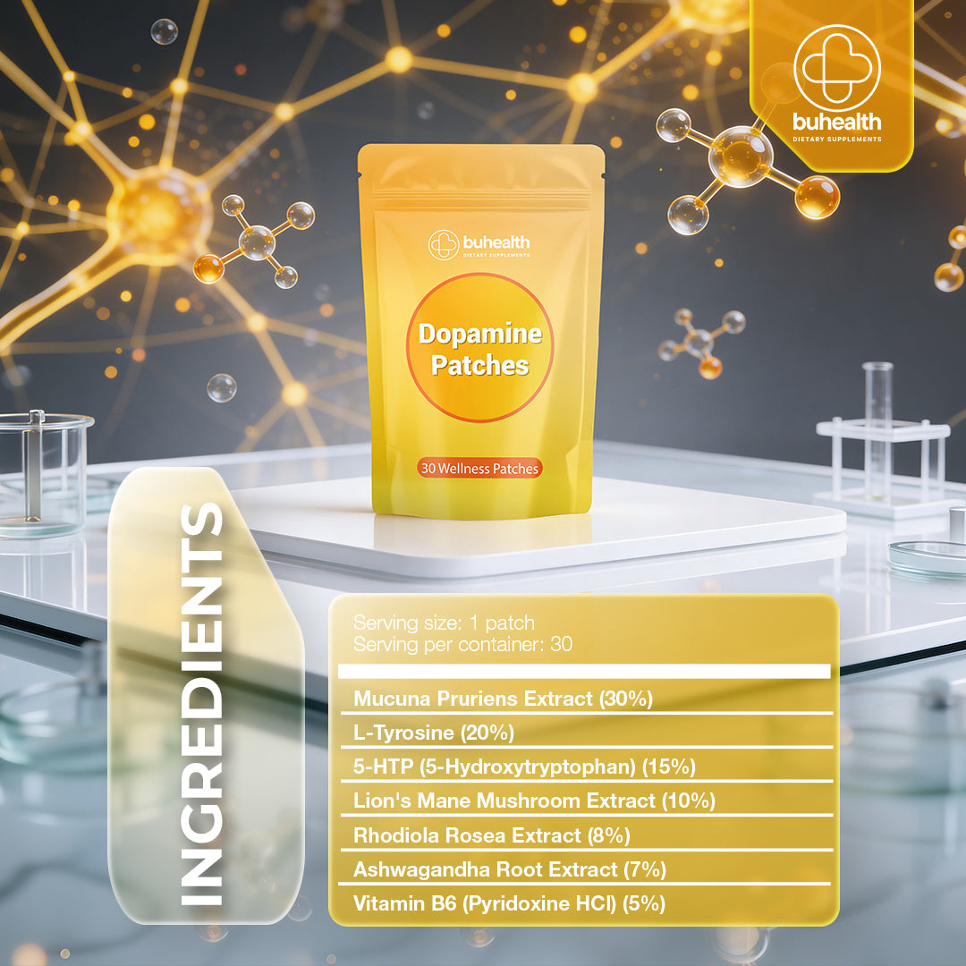 Dopamine Patches – 30 Wellness Patches | Mood Support&Focus