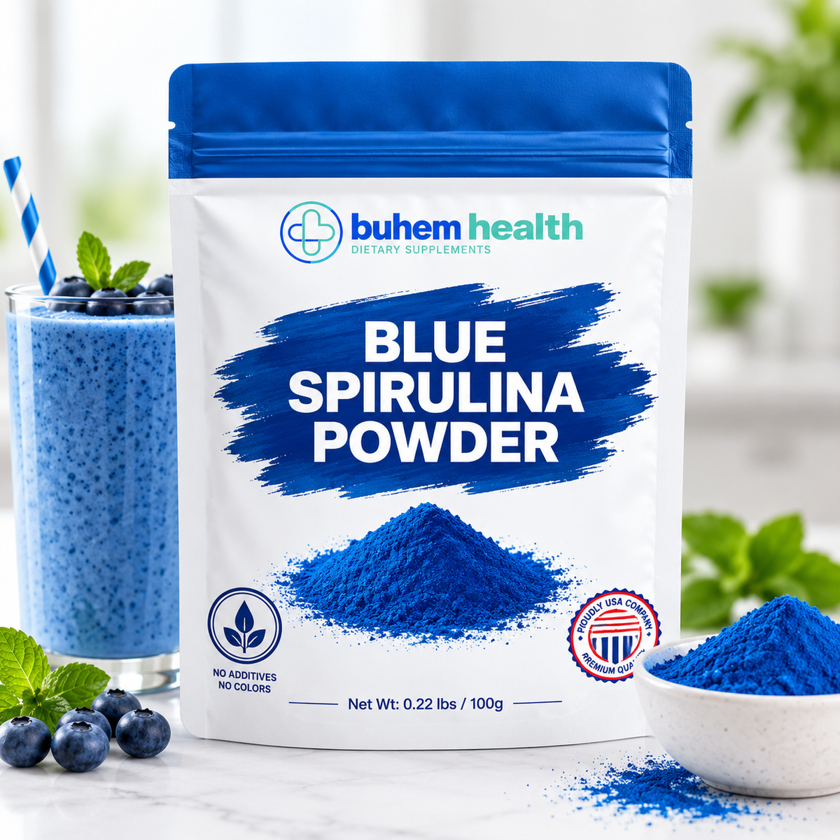 Blue Spirulina Powder – 100g