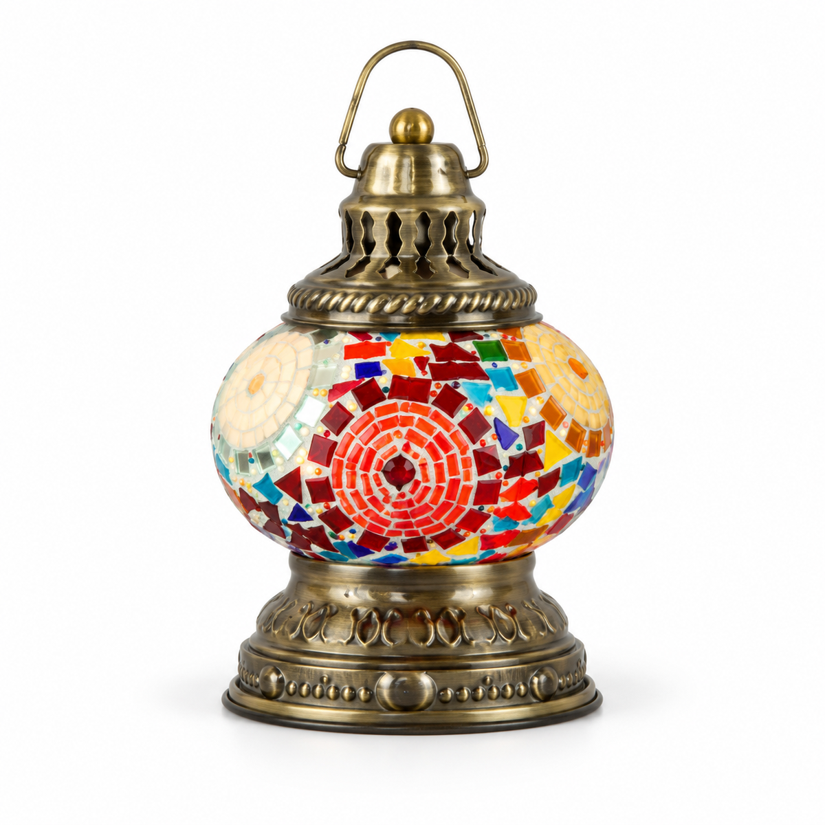 Lantern Lamp Red-Turkish Mosaic Table Lamp
